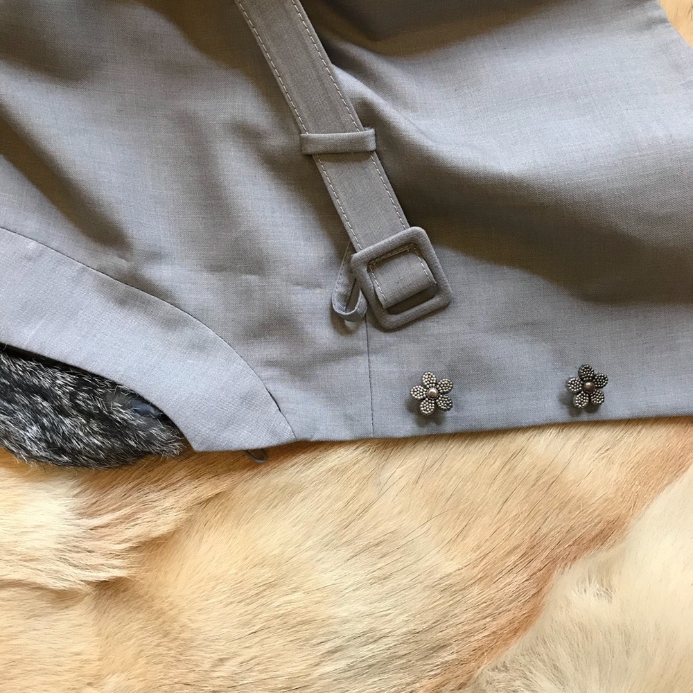 Rabbit Fur Removable Collar Jacket - image 6